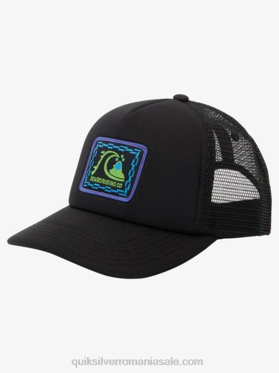 negru 8-16 pălărie snaky peak snapback XT6B2045 băieți Quiksilver