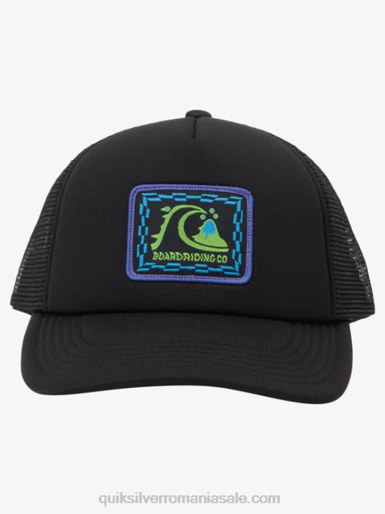 negru 8-16 pălărie snaky peak snapback XT6B2045 băieți Quiksilver