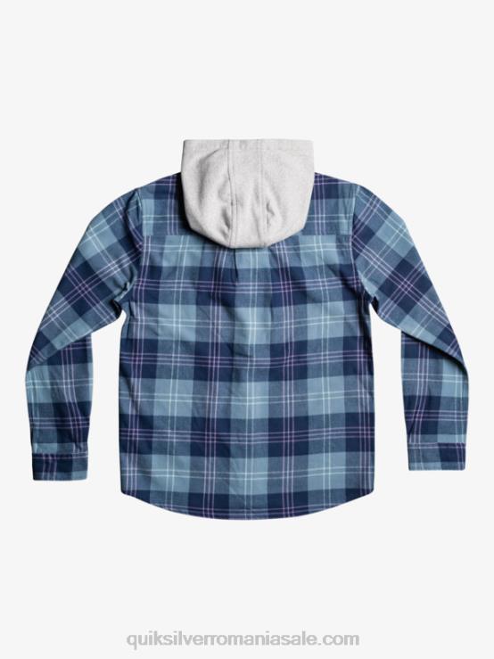 harelaw albastru provencial 8-16 halidon cu glugă cu mânecă lungă XT6B2310 băieți Quiksilver