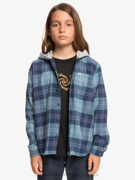 harelaw albastru provencial 8-16 halidon cu glugă cu mânecă lungă XT6B2310 băieți Quiksilver