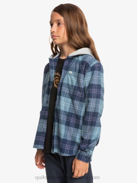 harelaw albastru provencial 8-16 halidon cu glugă cu mânecă lungă XT6B2310 băieți Quiksilver