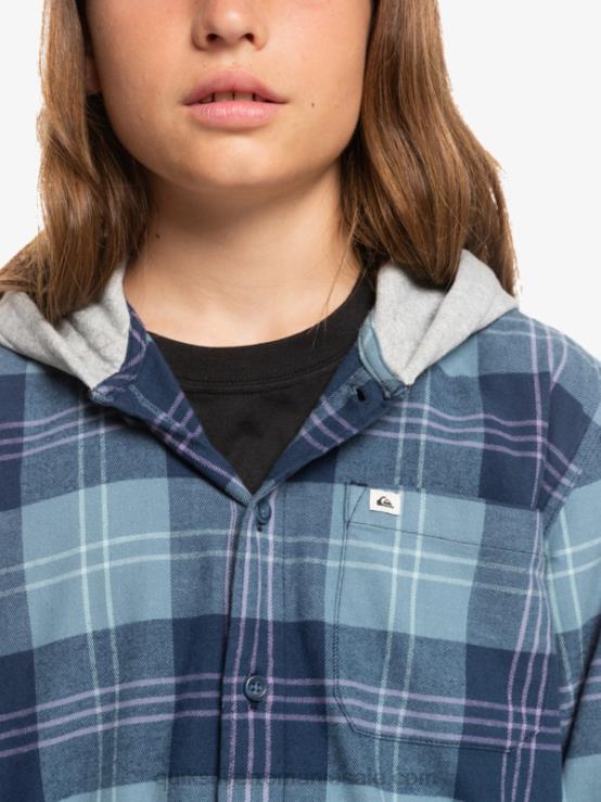 harelaw albastru provencial 8-16 halidon cu glugă cu mânecă lungă XT6B2310 băieți Quiksilver