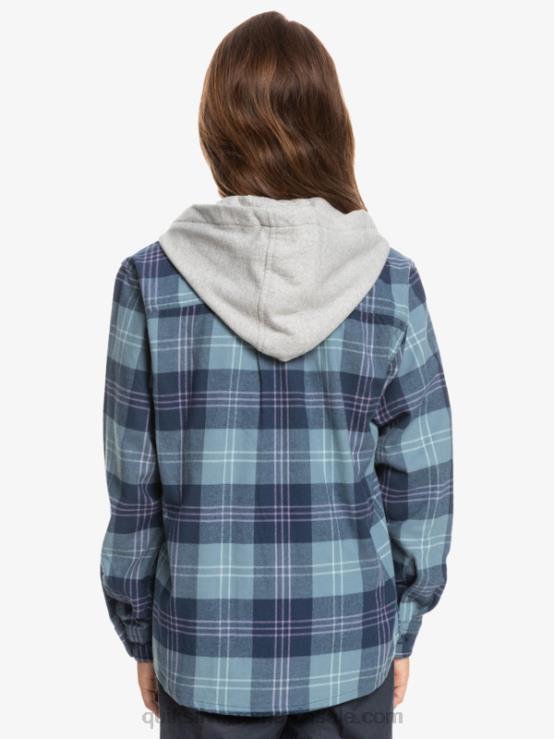 harelaw albastru provencial 8-16 halidon cu glugă cu mânecă lungă XT6B2310 băieți Quiksilver
