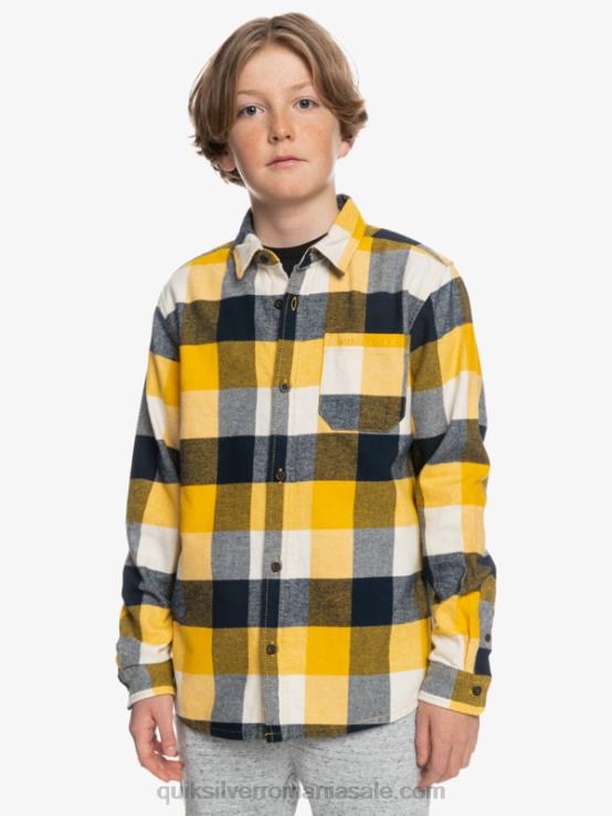 mușcă de mesteacăn 223 Cămașă de flanel cu mânecă lungă pentru 8-16 ani XT6B2306 băieți Quiksilver