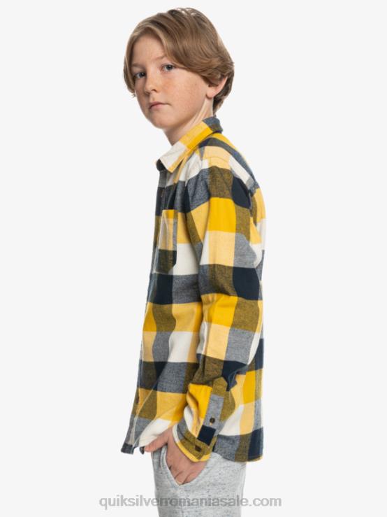 mușcă de mesteacăn 223 Cămașă de flanel cu mânecă lungă pentru 8-16 ani XT6B2306 băieți Quiksilver