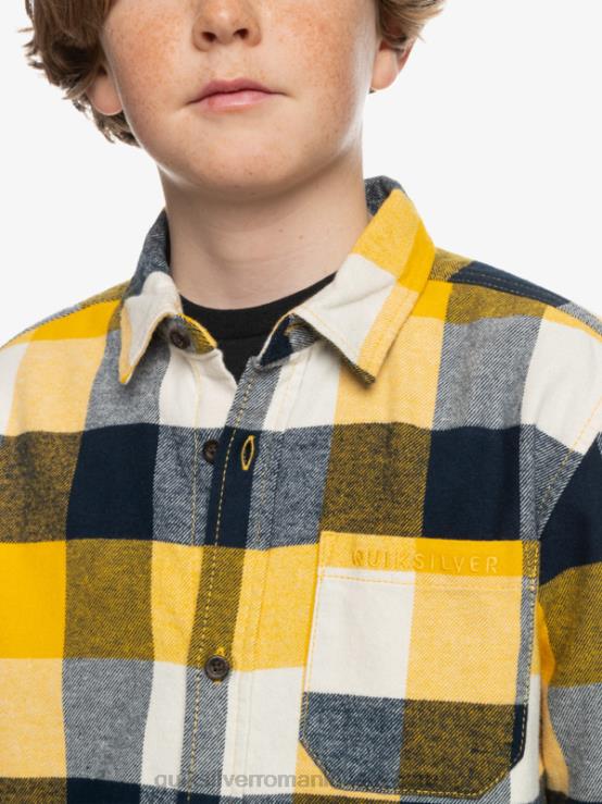 mușcă de mesteacăn 223 Cămașă de flanel cu mânecă lungă pentru 8-16 ani XT6B2306 băieți Quiksilver