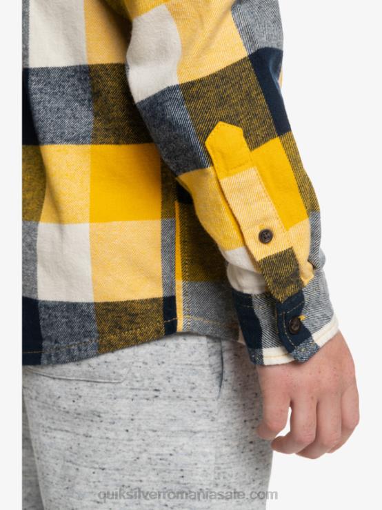 mușcă de mesteacăn 223 Cămașă de flanel cu mânecă lungă pentru 8-16 ani XT6B2306 băieți Quiksilver