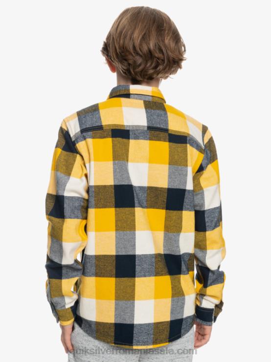 mușcă de mesteacăn 223 Cămașă de flanel cu mânecă lungă pentru 8-16 ani XT6B2306 băieți Quiksilver