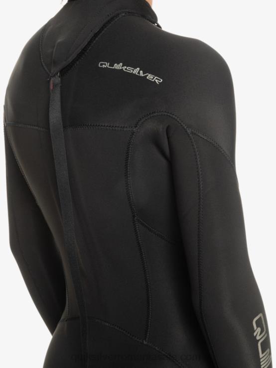 negru 8-16 3/2mm sesiuni de zi cu zi costum de neopren cu fermoar la spate XT6B2224 băieți Quiksilver