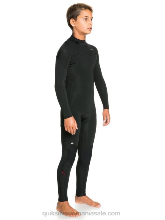 negru 8-16 sesiuni 3/2mm l/sl fullsuit XT6B2194 băieți Quiksilver
