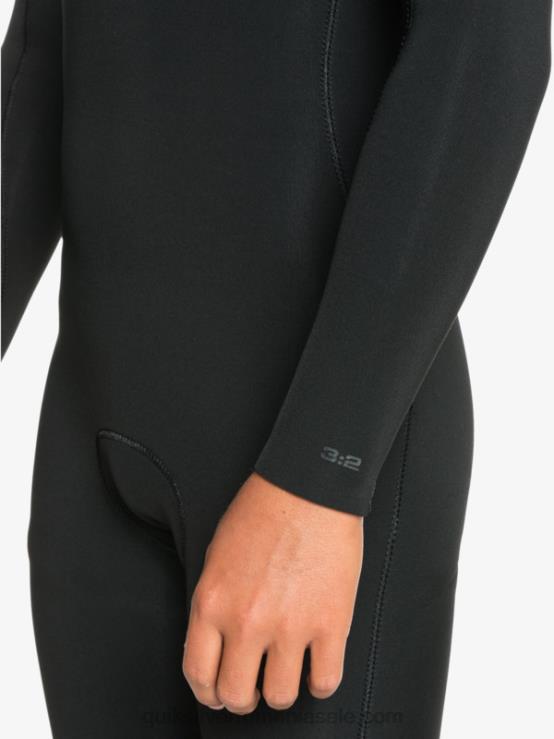 negru 8-16 sesiuni 3/2mm l/sl fullsuit XT6B2194 băieți Quiksilver