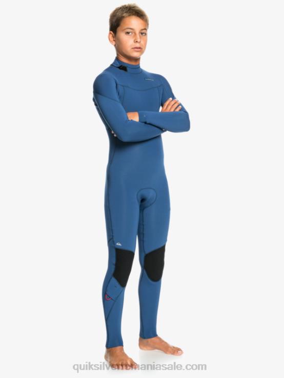 însemne albastre 8-16 sesiuni 3/2mm l/sl fullsuit XT6B2195 băieți Quiksilver