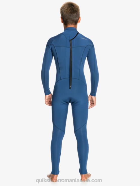 însemne albastre 8-16 sesiuni 3/2mm l/sl fullsuit XT6B2195 băieți Quiksilver