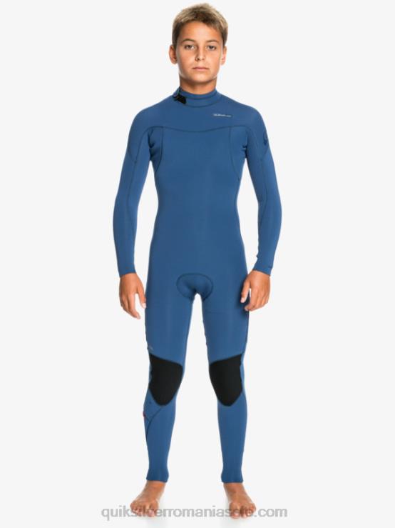 însemne albastre 8-16 sesiuni 4/3mm l/sl fullsuit XT6B2189 băieți Quiksilver