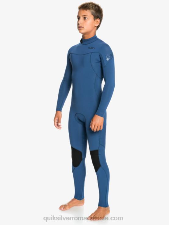 însemne albastre 8-16 sesiuni 4/3mm l/sl fullsuit XT6B2189 băieți Quiksilver
