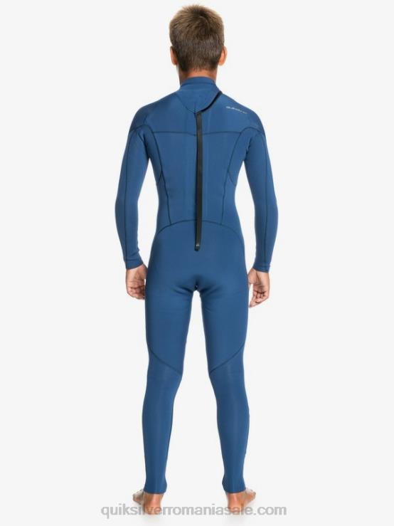 însemne albastre 8-16 sesiuni 4/3mm l/sl fullsuit XT6B2189 băieți Quiksilver