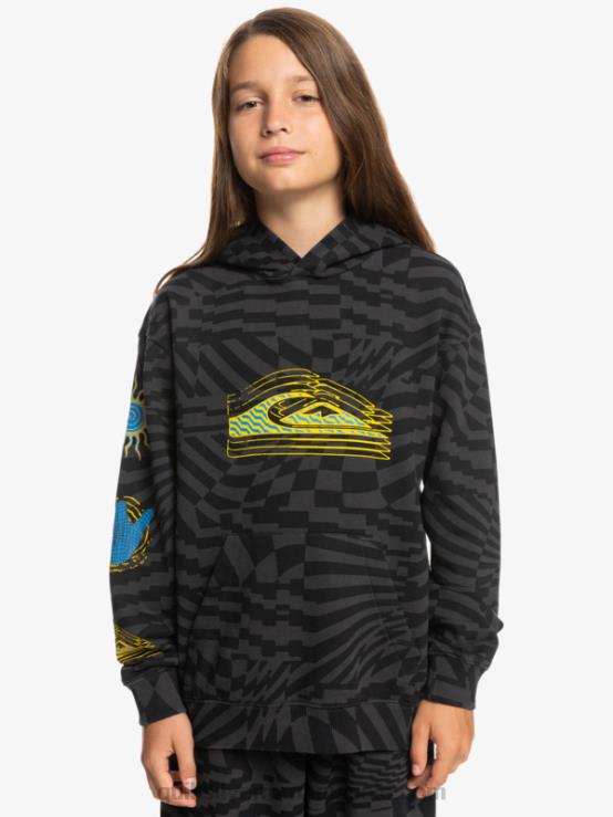 Black radical times 231 Hanorac supradimensionat de 8-16 ori radical XT6B2052 băieți Quiksilver