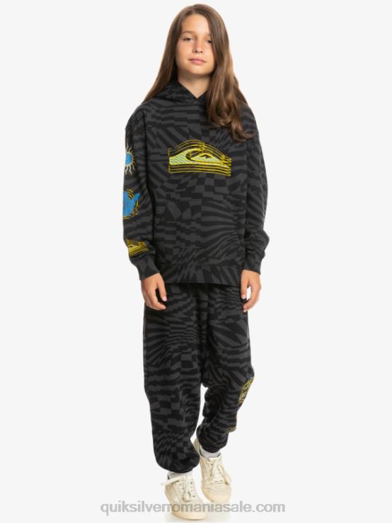 Black radical times 231 Hanorac supradimensionat de 8-16 ori radical XT6B2052 băieți Quiksilver