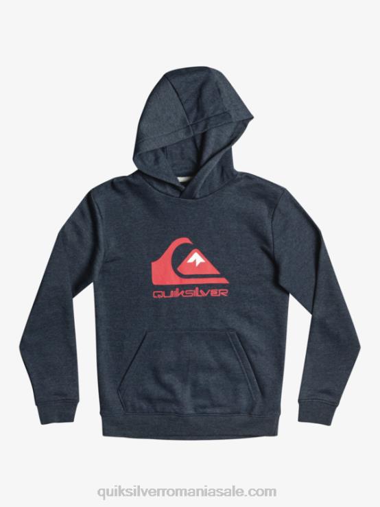 blazer bleumarin heather Top fleece cu logo mare 8-16 XT6B2247 băieți Quiksilver