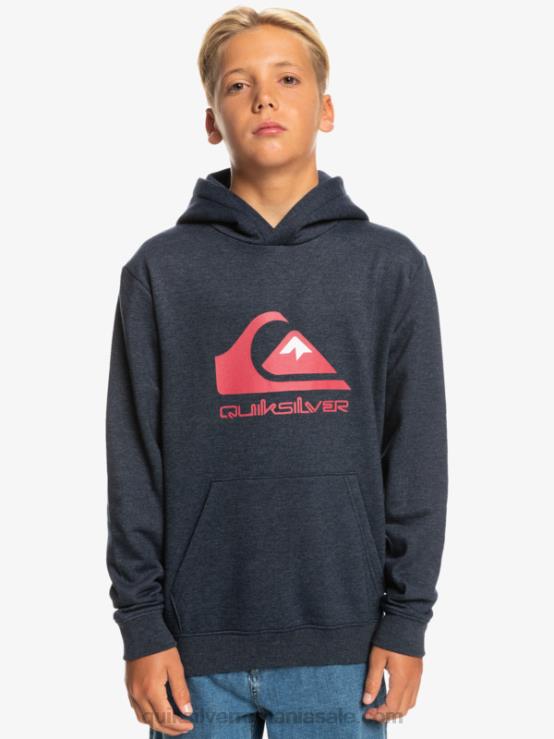 blazer bleumarin heather Top fleece cu logo mare 8-16 XT6B2247 băieți Quiksilver