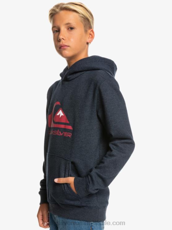 blazer bleumarin heather Top fleece cu logo mare 8-16 XT6B2247 băieți Quiksilver