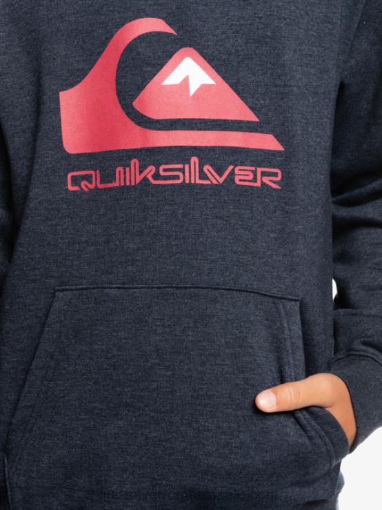 blazer bleumarin heather Top fleece cu logo mare 8-16 XT6B2247 băieți Quiksilver