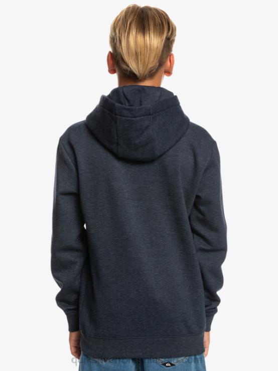 blazer bleumarin heather Top fleece cu logo mare 8-16 XT6B2247 băieți Quiksilver