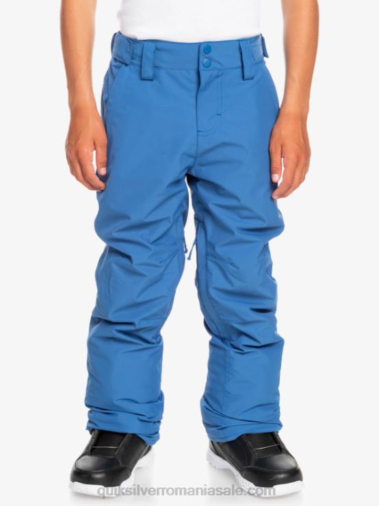 cobalt strălucitor 8-16 pantaloni de zăpadă estate XT6B2294 băieți Quiksilver