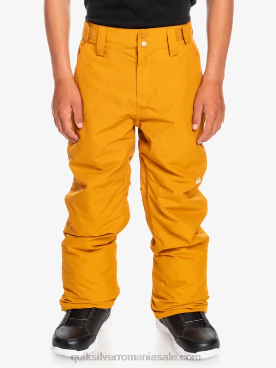 maro cătină 8-16 pantaloni de zăpadă estate XT6B2293 băieți Quiksilver