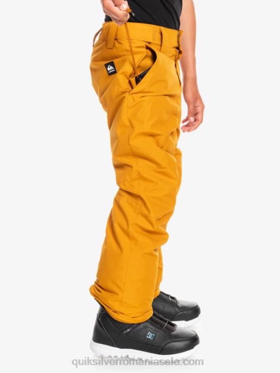 maro cătină 8-16 pantaloni de zăpadă estate XT6B2293 băieți Quiksilver