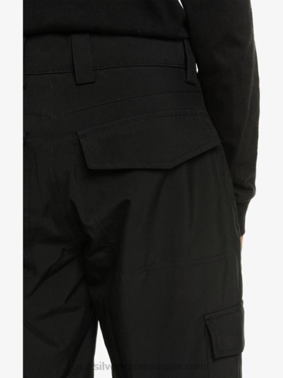 negru adevărat 8-16 pantaloni de zăpadă negri izolați porter XT6B2258 băieți Quiksilver