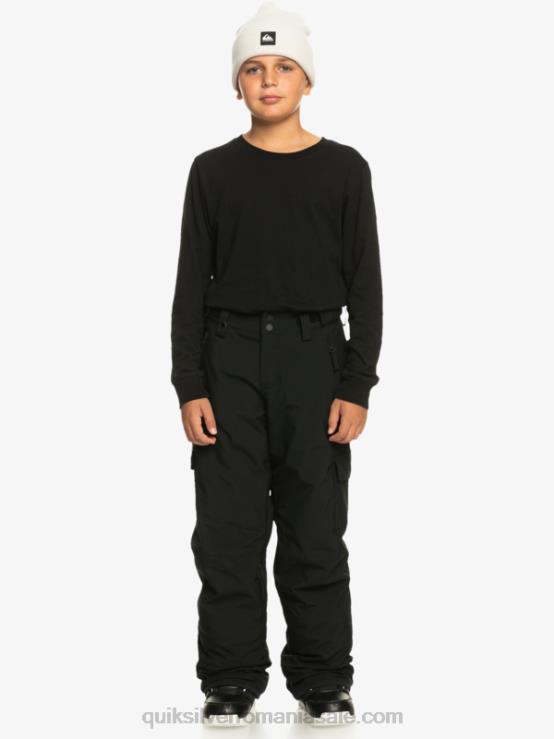 negru adevărat 8-16 pantaloni de zăpadă negri izolați porter XT6B2258 băieți Quiksilver