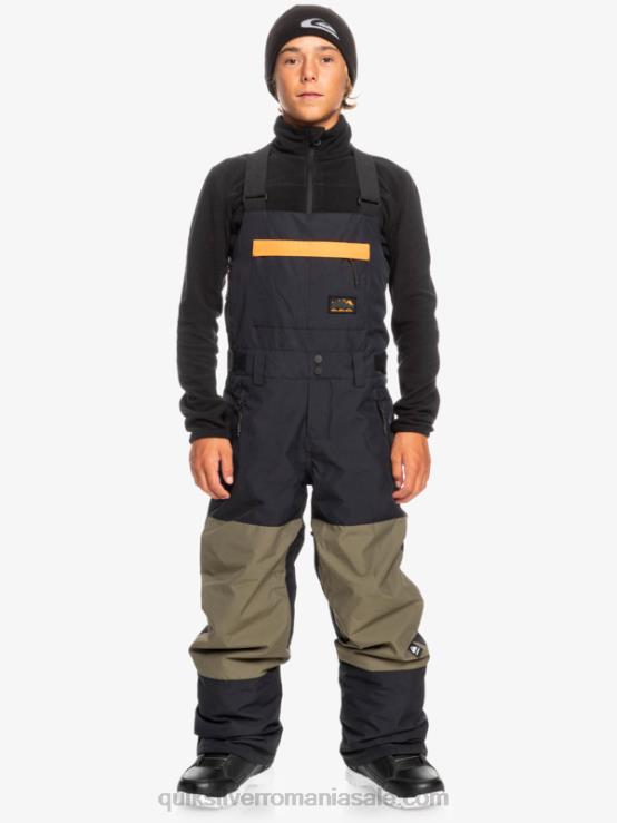 negru adevărat 8-16 pantaloni izolați pentru zăpadă XT6B2318 băieți Quiksilver