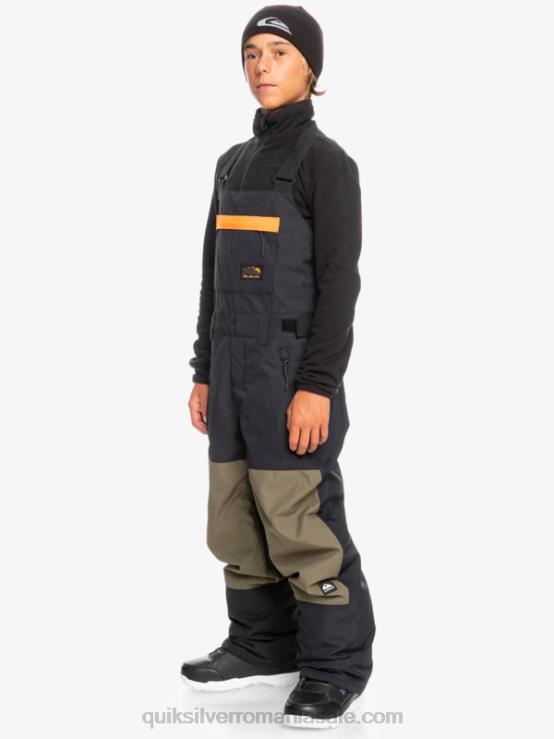 negru adevărat 8-16 pantaloni izolați pentru zăpadă XT6B2318 băieți Quiksilver