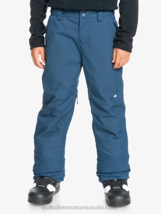 însemne albastre 8-16 pantaloni de zăpadă albaștri izolați estate 8-16 XT6B2292 băieți Quiksilver