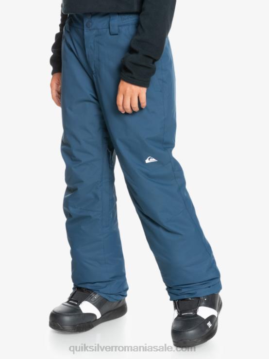 însemne albastre 8-16 pantaloni de zăpadă albaștri izolați estate 8-16 XT6B2292 băieți Quiksilver