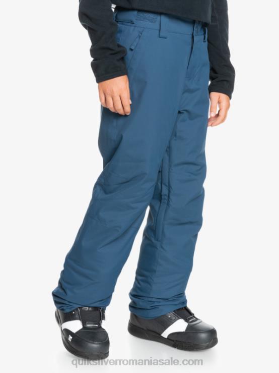 însemne albastre 8-16 pantaloni de zăpadă albaștri izolați estate 8-16 XT6B2292 băieți Quiksilver