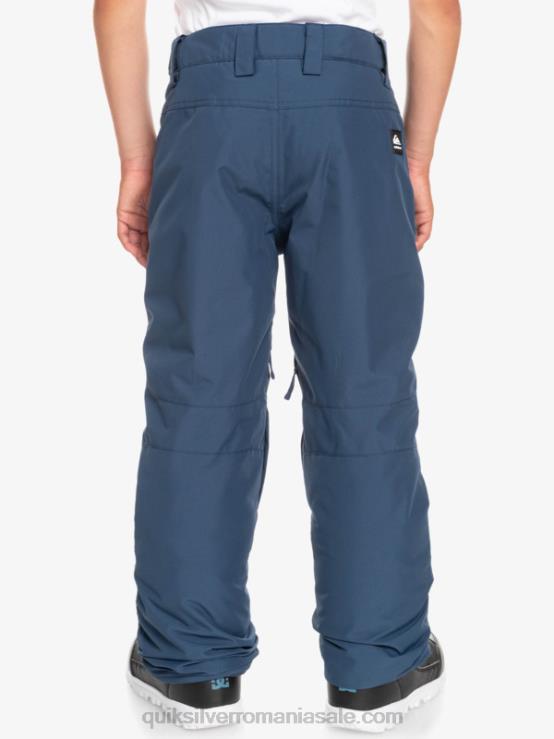 însemne albastre 8-16 pantaloni de zăpadă albaștri izolați estate 8-16 XT6B2292 băieți Quiksilver