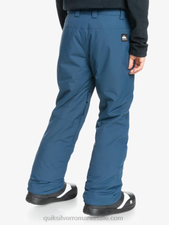 însemne albastre 8-16 pantaloni de zăpadă albaștri izolați estate 8-16 XT6B2292 băieți Quiksilver