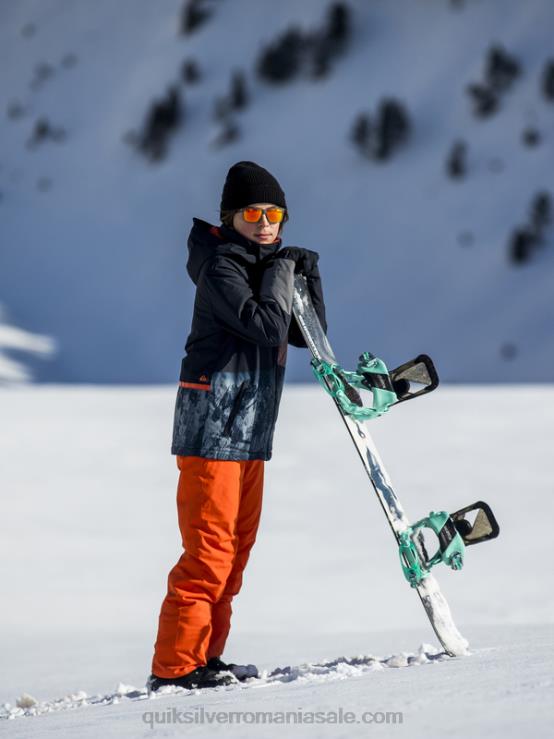 piure de dovleac 8-16 pantaloni de zăpadă portocalii izolați estate 8-16 XT6B2291 băieți Quiksilver