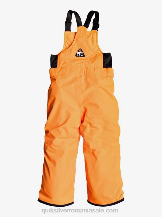 portocaliu șocant 2-7 pantaloni de zăpadă portocalii izolați boogie XT6B2295 băieți Quiksilver