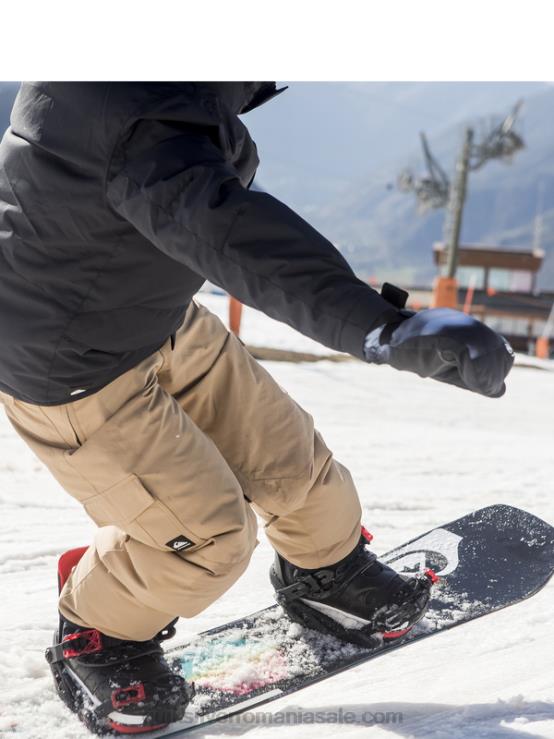 tanin 8-16 porter izolați pantaloni de zăpadă kaki XT6B2260 băieți Quiksilver
