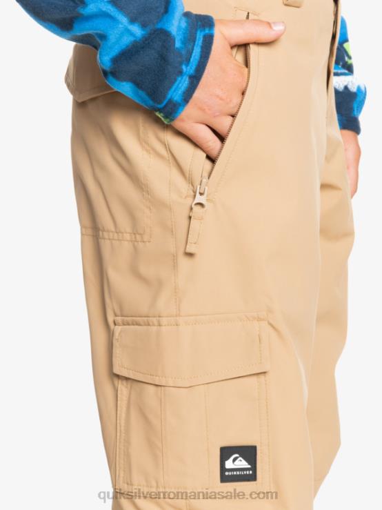 tanin 8-16 porter izolați pantaloni de zăpadă kaki XT6B2260 băieți Quiksilver