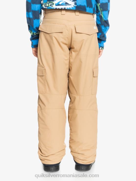 tanin 8-16 porter izolați pantaloni de zăpadă kaki XT6B2260 băieți Quiksilver