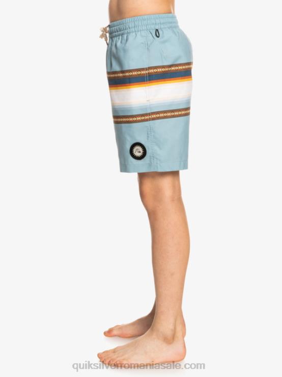 albastru cetate 8-16 soare stins 15 salve reciclate XT6B2320 băieți Quiksilver