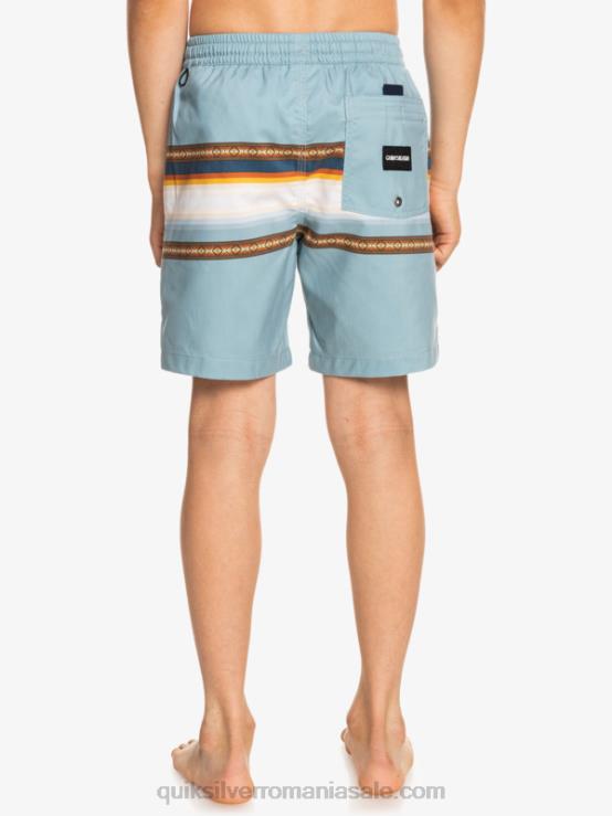 albastru cetate 8-16 soare stins 15 salve reciclate XT6B2320 băieți Quiksilver