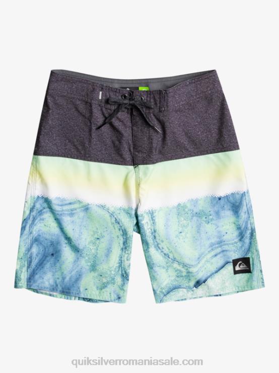 cenușă verde 8-16 panouri de zi cu zi și 17 boardshort XT6B2274 băieți Quiksilver