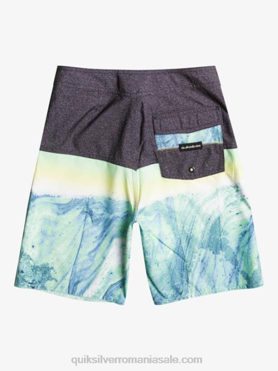 cenușă verde 8-16 panouri de zi cu zi și 17 boardshort XT6B2274 băieți Quiksilver