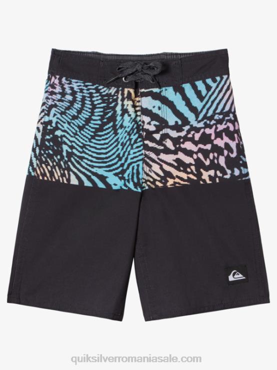 negru 2-7 de zi cu zi divizia 14 boardshorts XT6B1893 băieți Quiksilver