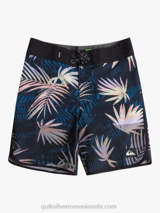 negru 8-16 highlite scallop 16 boardshorts XT6B2146 băieți Quiksilver